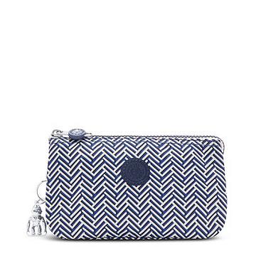 Kipling Creativity Large Printed Pouch Tassen Blauw Wit | België 1122ZU